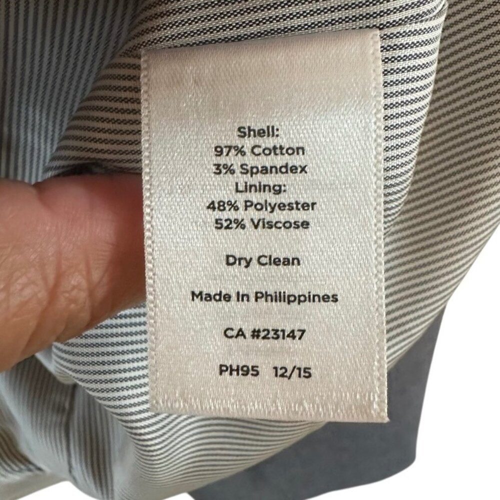 Talbots Women's Gray Blazer Size 10 Petite - Picture 13 of 13